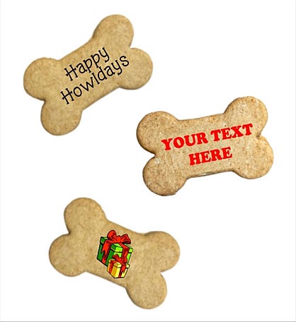 Personalized Happy Holidays Dog Treats
